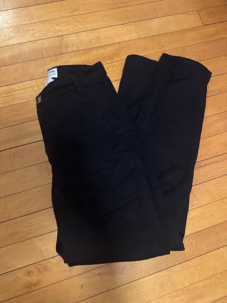 Free Label Black Cotton Pants — image 2 of 2